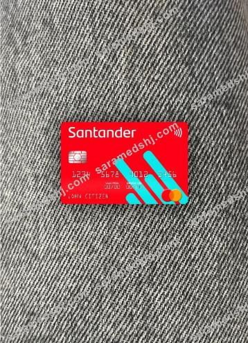 USA Santander Bank mastercard photolook front